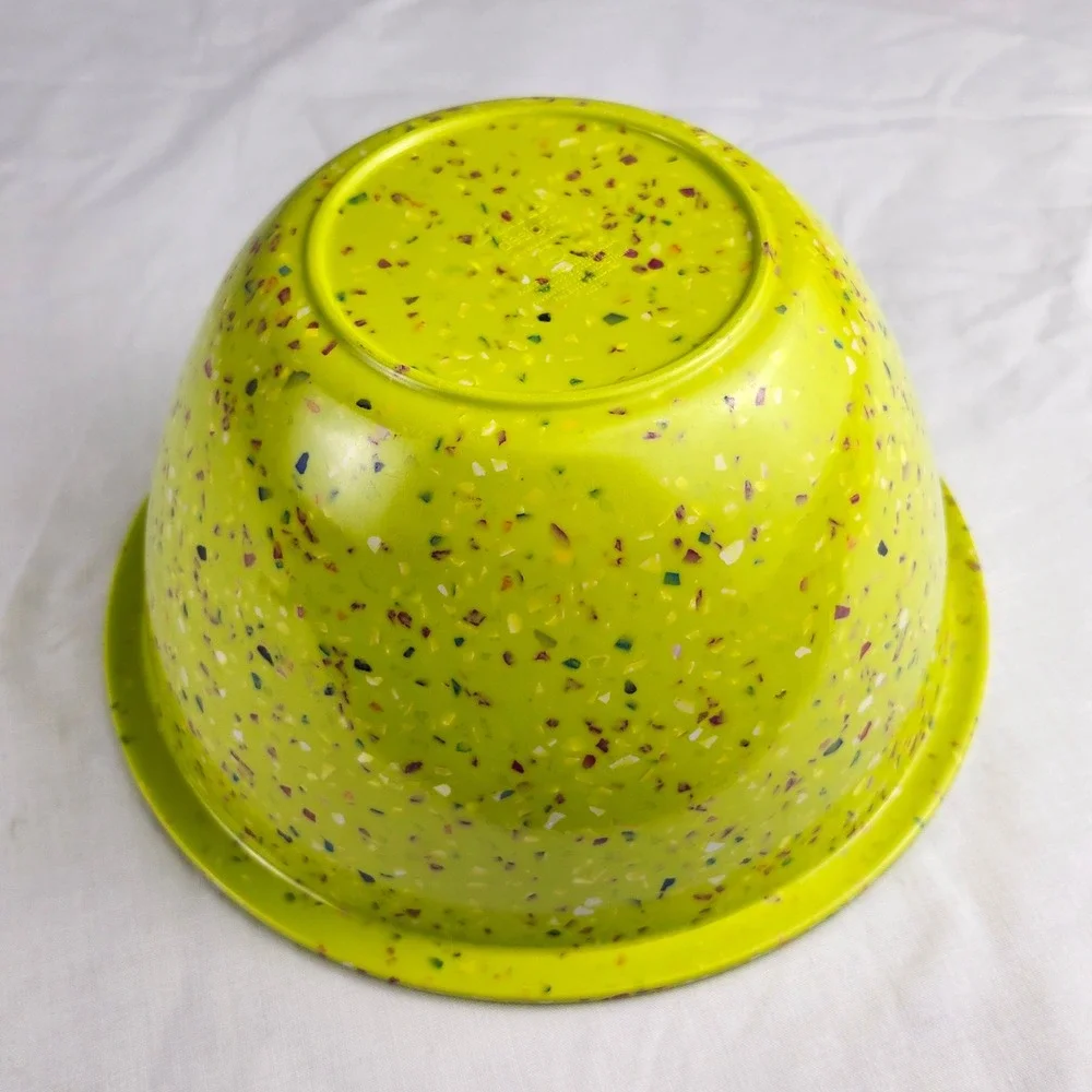 Zak Designs Green Confetti Melamine Bowl 9